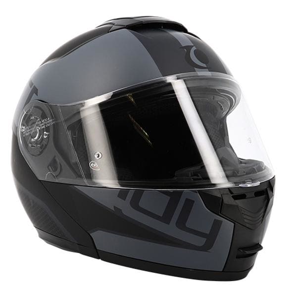 CGN515433 Trendy T-704 Zunis double visor modular helmet black/matt grey XXL