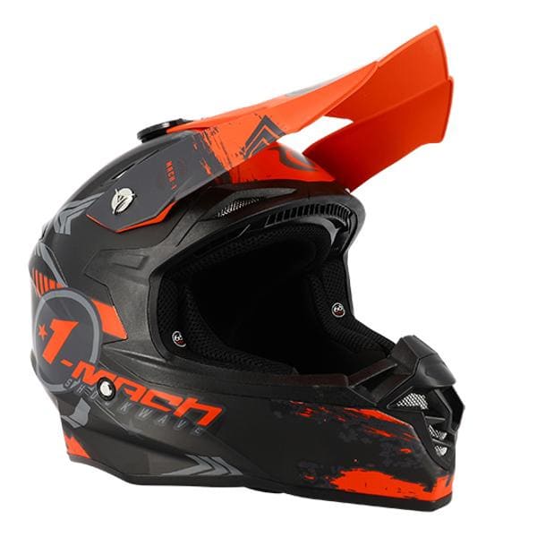 CGN515463 Trendy T-904 Cross Helmet Black/Red Matt XXL