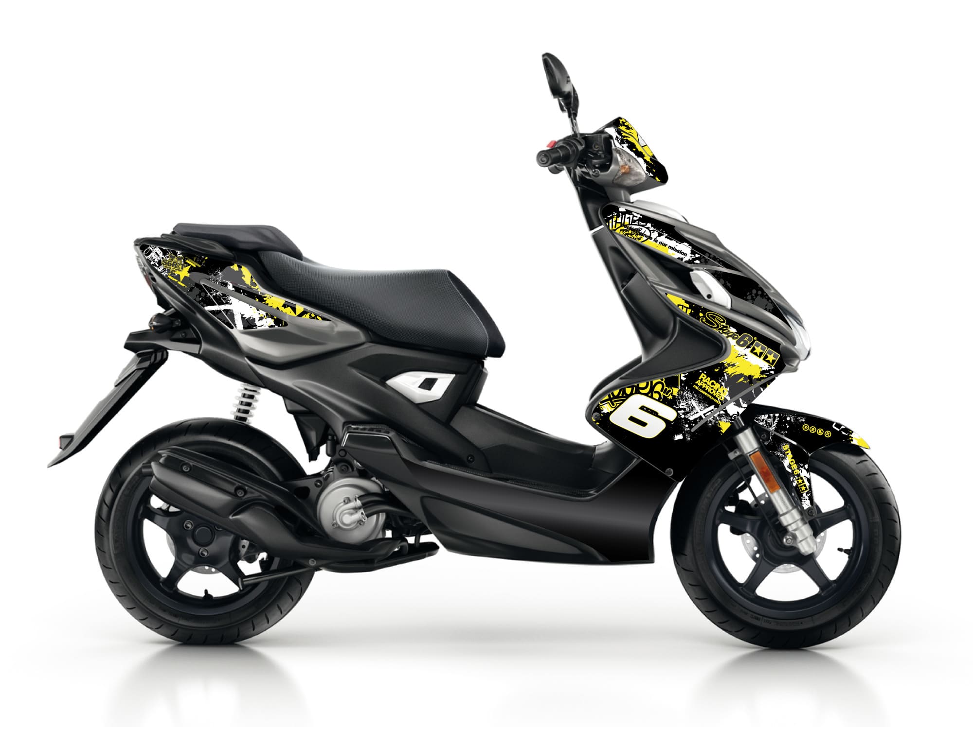 S6-056602/YE Stage6 deco kit yellow - black Yamaha Aerox / Nitro after 2013