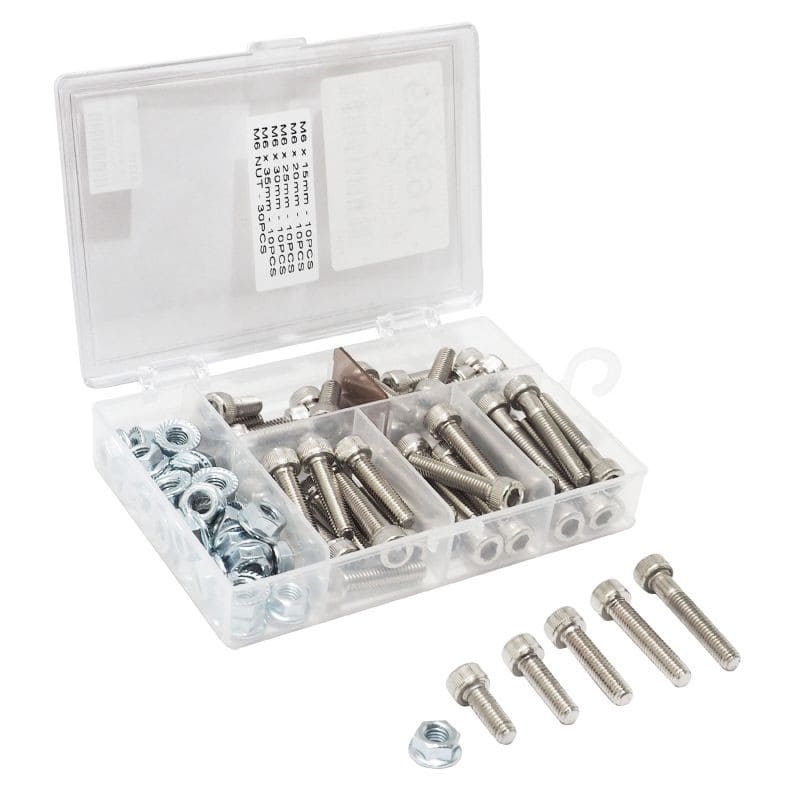 EKP-169249 Box screw set BTR screws + nuts M6 silver