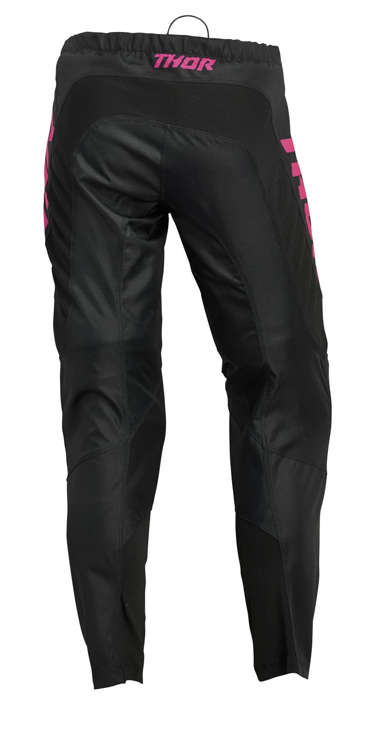 TH29020311 Pantaloni cross Thor donne Sector Minimal nero / rosa fluo 13 / 14