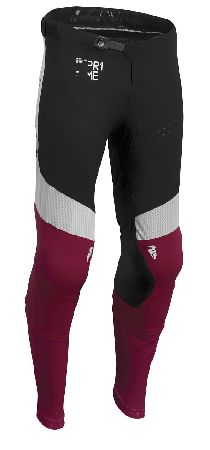 TH29019955 Pantaloni cross Thor Prime Strike bianco / nero / bordeaux 40