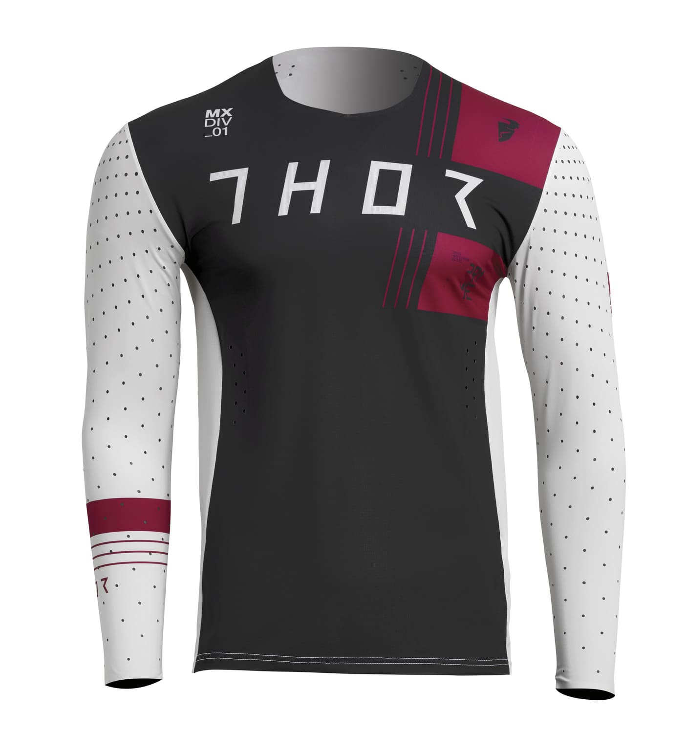 TH29106944 Maglia cross Thor Prime Strike bianco / nero / bordeaux 2X