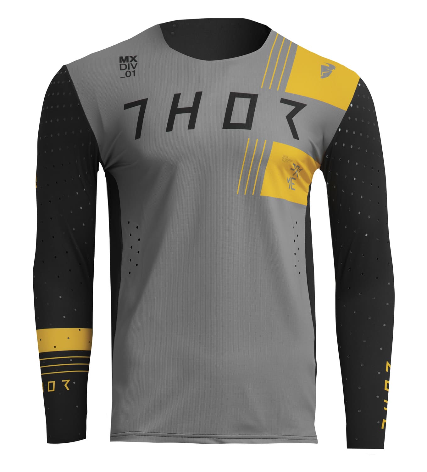 TH29106939 Maglia cross Thor Strike nero / giallo XXL