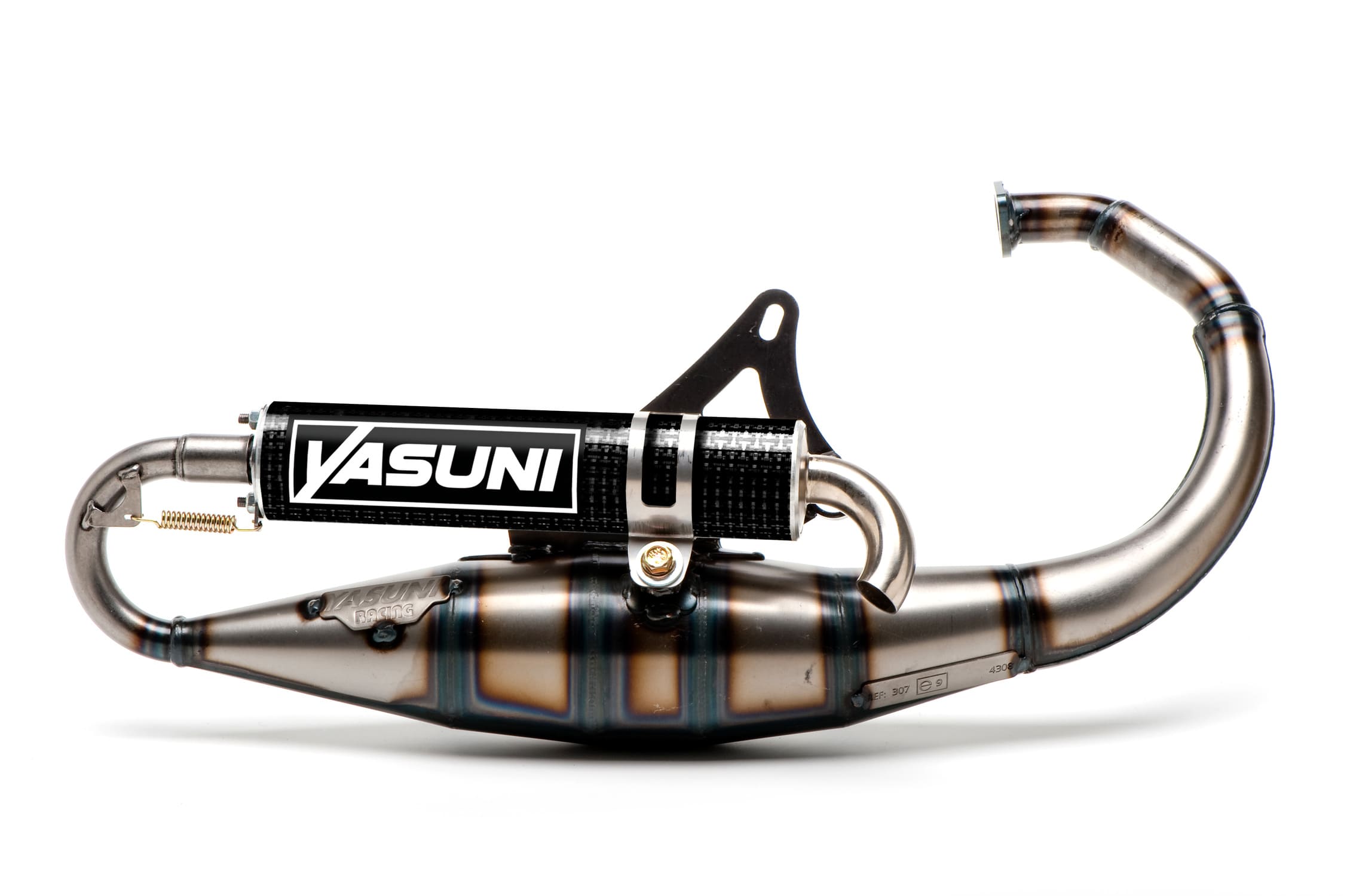 YAS307BE Yasuni Scooter R Black Edition Exhaust, Minarelli vertical, carbon