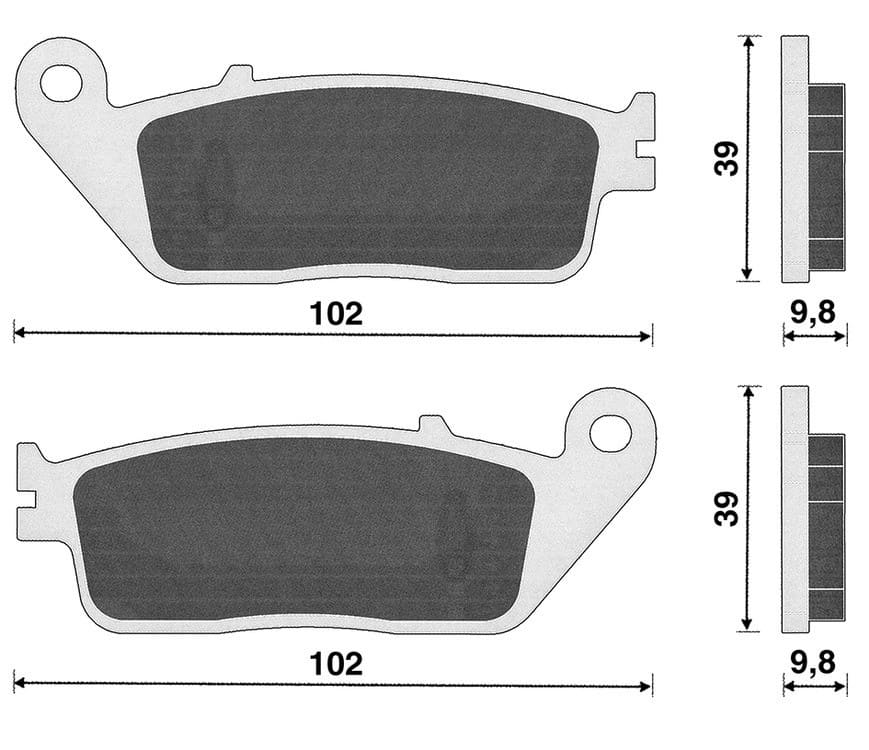 L-SP44124 Pastiglie freno Yamaha Xmax