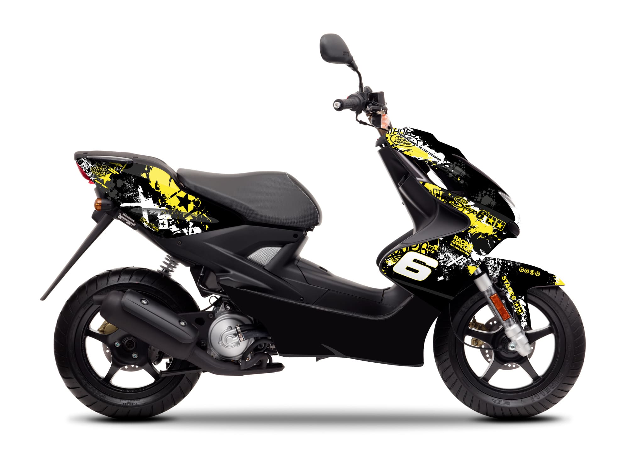 S6-056601/YE Stage6 deco kit yellow - black Yamaha Aerox / Nitro up to 2013