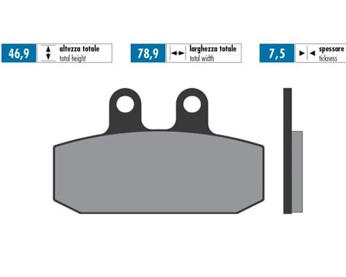 P174.0026 Pastiglie freno Polini Original Honda Bali