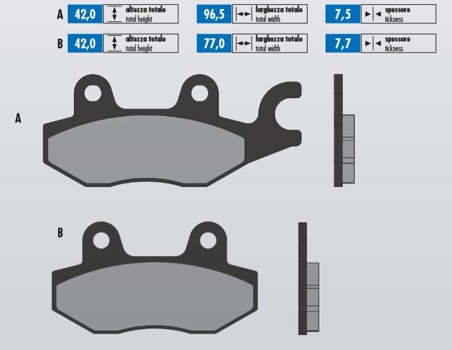 P174.0064 Pastiglie freno Polini Original Suzuki Burgman 400