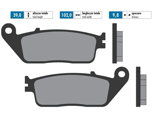 P174.0071 Brake pads Polini Original Yamaha Xmax