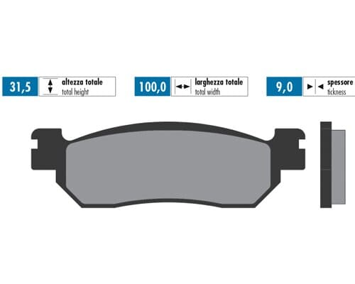 P174.2022 Pastiglie freno Polini sinterizzato Yamaha Xmax