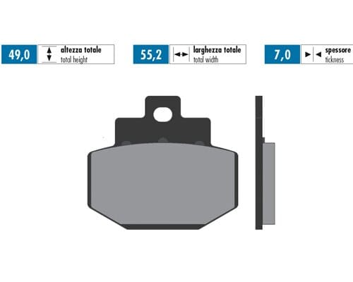 P174.2024 Pastiglie freno Polini sinterizzato Vespa GT
