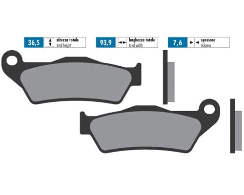 P174.2027 Brake pads Polini sintered Yamaha Majesty