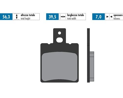 P174.2029 Pastiglie freno Polini sinterizzato Simson 50
