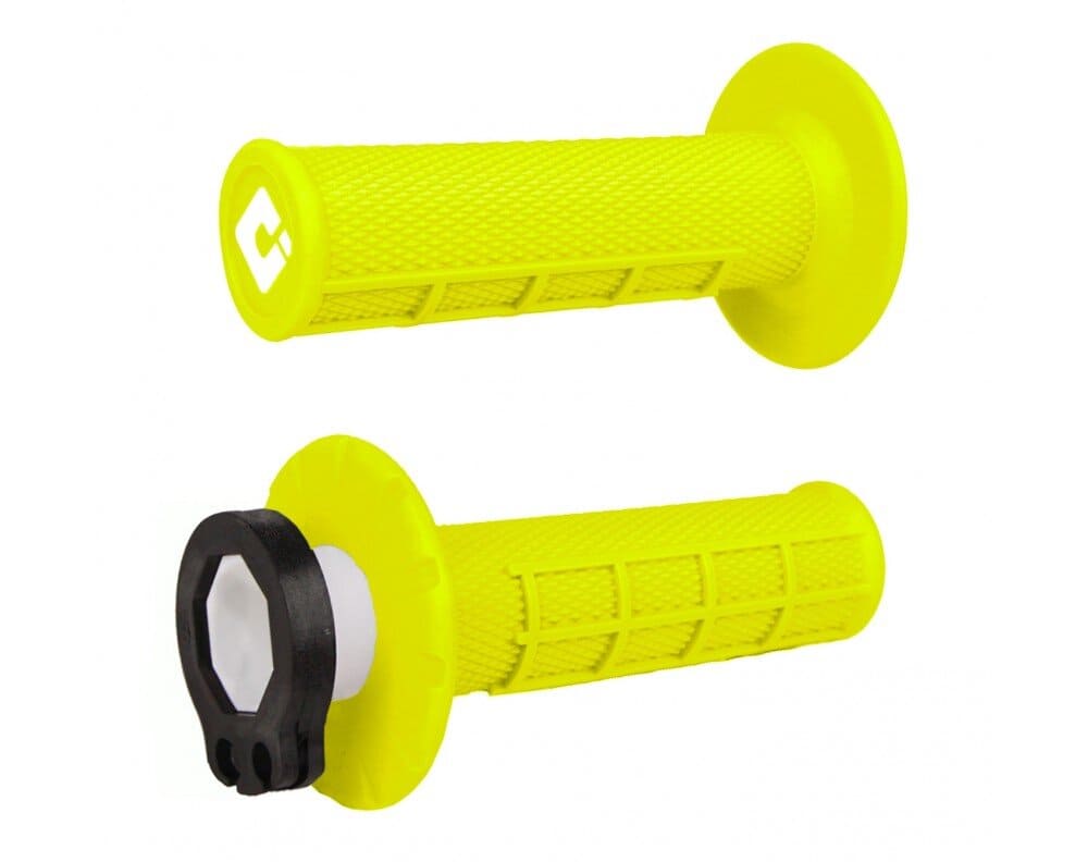 ODI-H36HWY ODI MX V2 Half Waffle Grips Neon Yellow