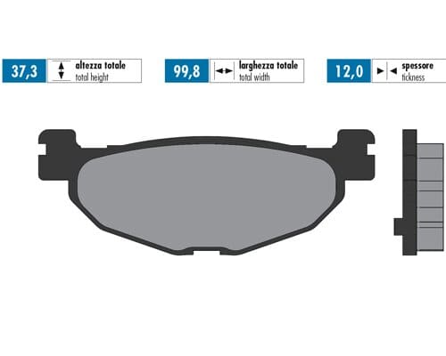 P174.0078 Pastiglie freno Polini Original Yamaha Tmax