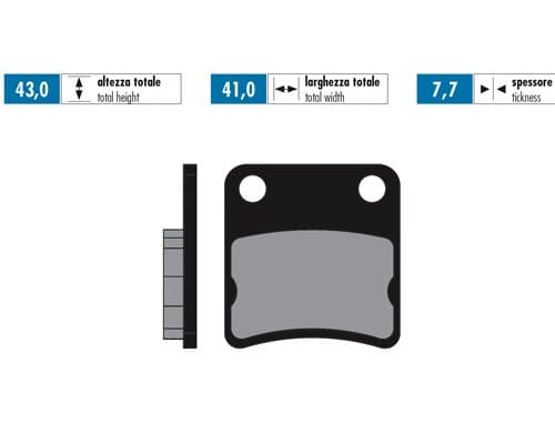 P174.0132 Brake pads Polini Original Honda Dio