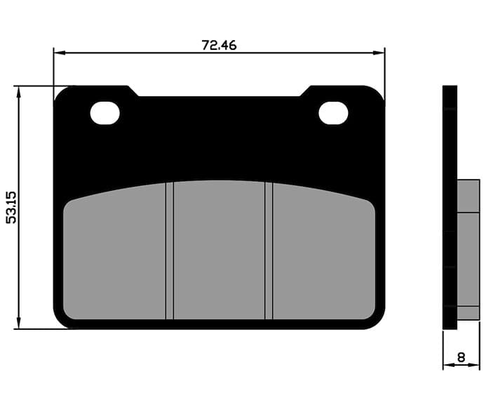 P174.0174 Pastiglie freno Polini Original anteriore Kymco Maxsym 400