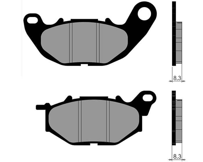 P174.0175 Pastiglie freno Polini Original Yamaha Xmax 300