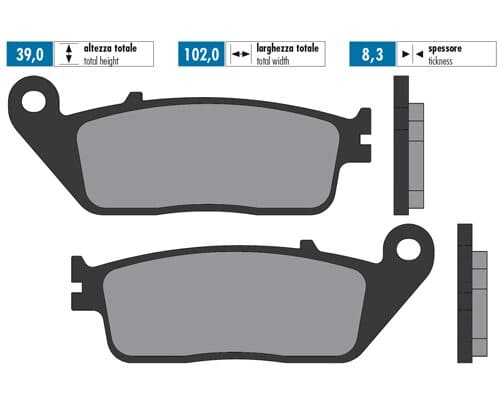 P174.2059 Pastiglie freno Polini sinterizzato BMW C650