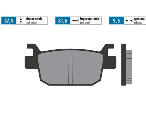 P174.2082 Brake pads Polini sintered Honda Forza