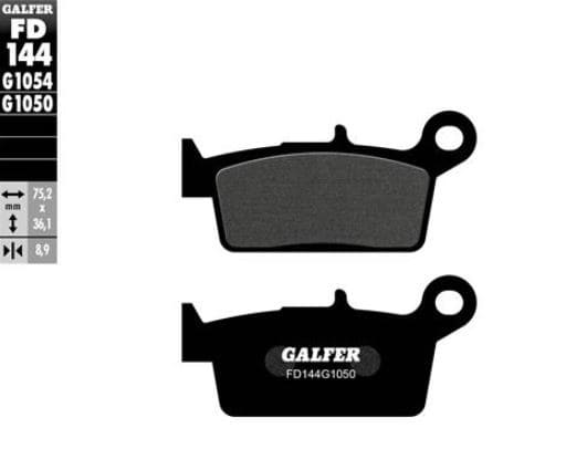 GLS2251 Galfer Semi-Metallic Brake Pads Peugeot SV