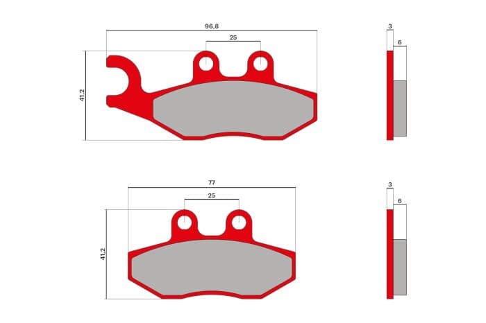 M6215013 Brake pads Malossi MHR Piaggio / Gilera / Vespa