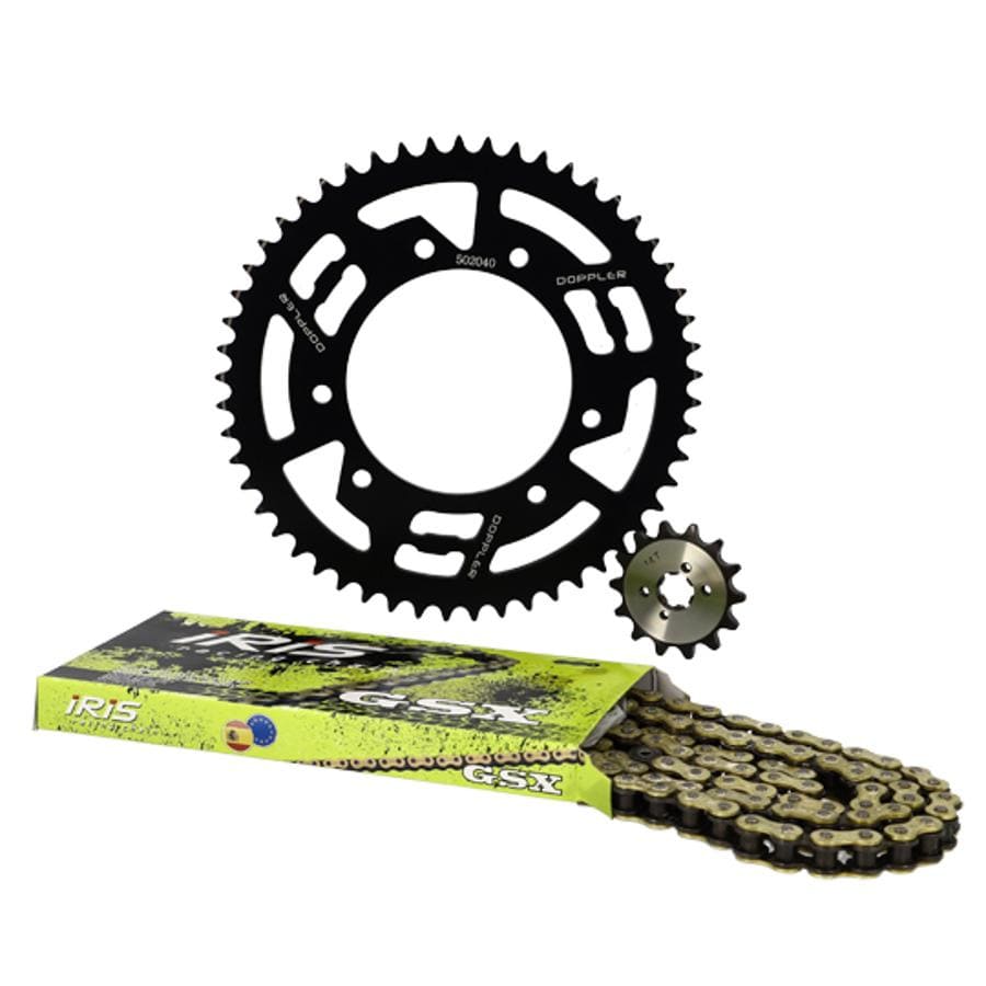 CGN503778 Black Aluminum Chain Kit 14x53 - 420 Doppler Derbi Senda