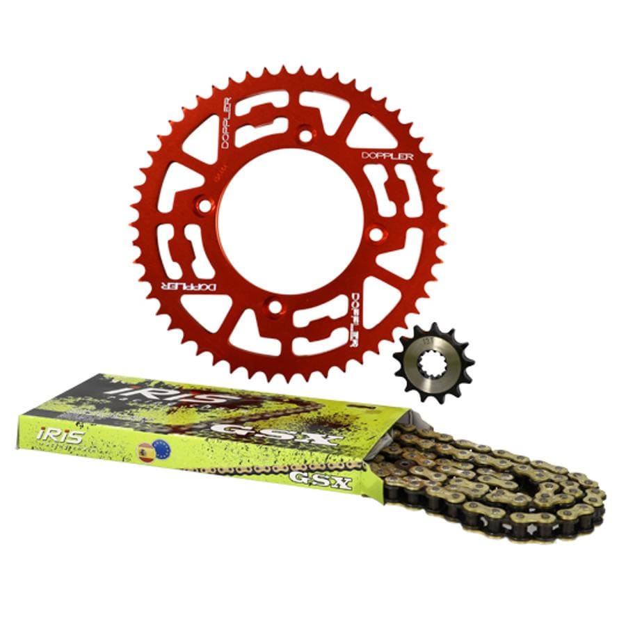 CGN504013 Red Aluminum Chain Kit 13x53 - 428 Doppler Beta RR