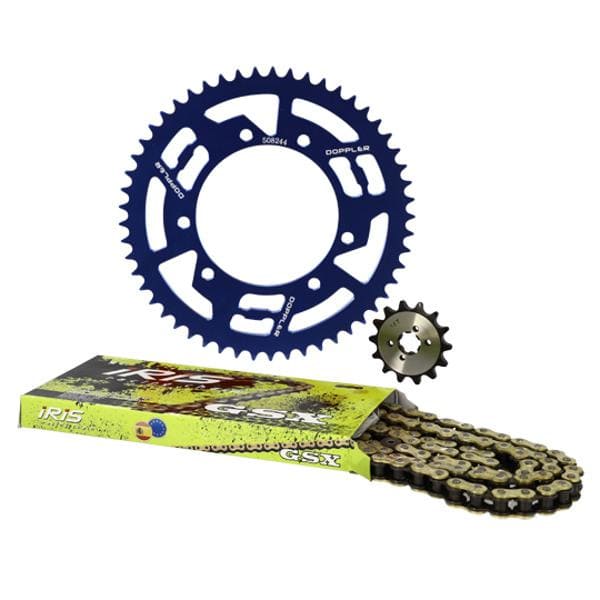 CGN509941 Blue Aluminum Chain Kit 14x53 - 420 Doppler Derbi Senda X-treme