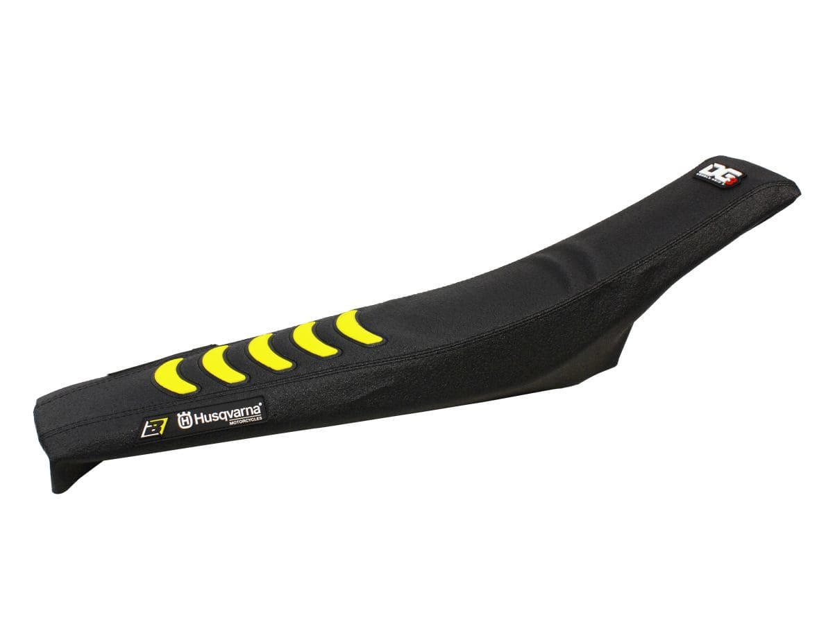 BB-08212533 Coprisella Blackbird Double Grip 3 nero/giallo Husqvarna 2016-2019