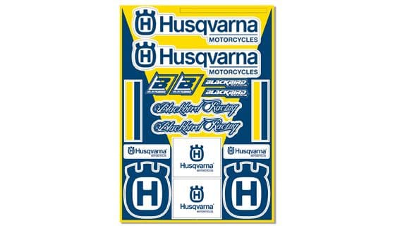 BB-43201744 Blackbird Logo Husqvarna Sticker Set