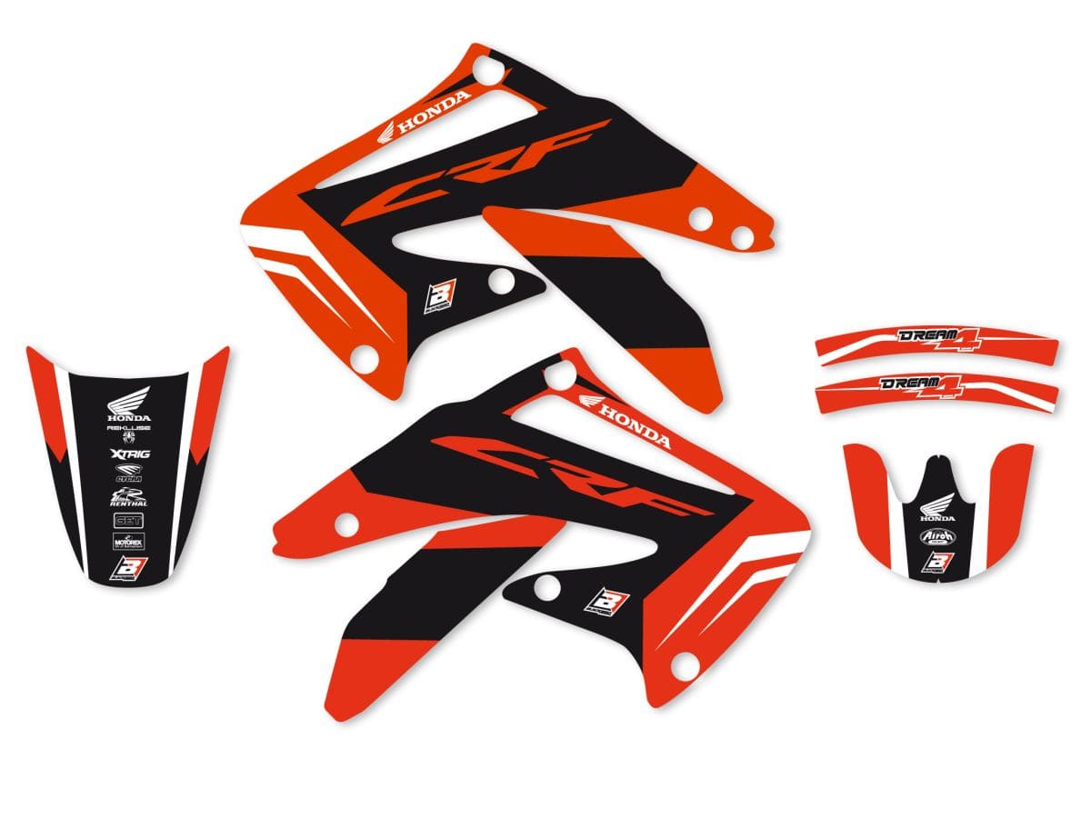 BB-43025677 Kit deco carena Blackbird Dream 4 CRF 450 2002-2004