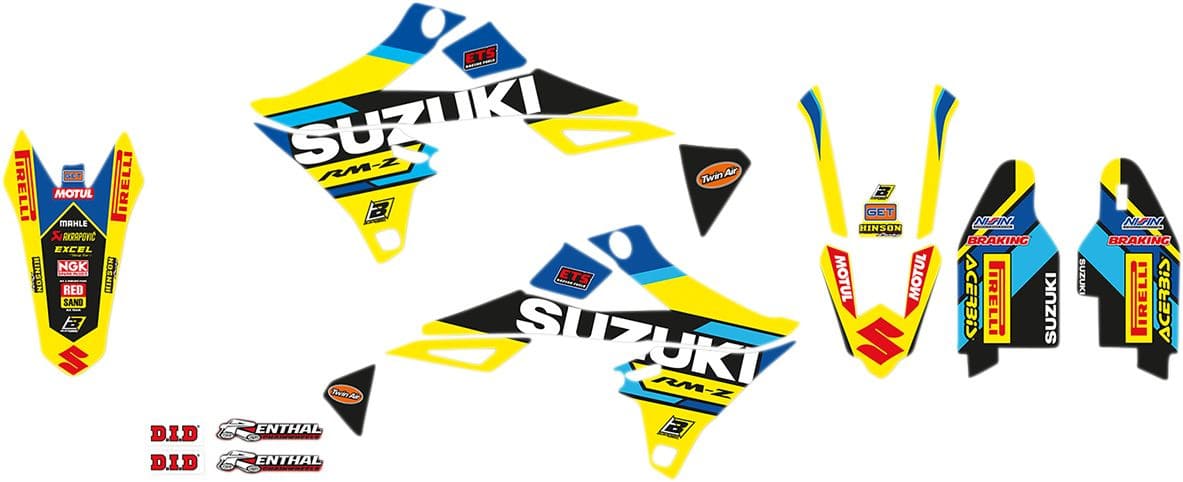 BB-43025883 Complete Fairing Deco Kit Blackbird Replica Suzuki World RM-Z 250 / 450 after 2018