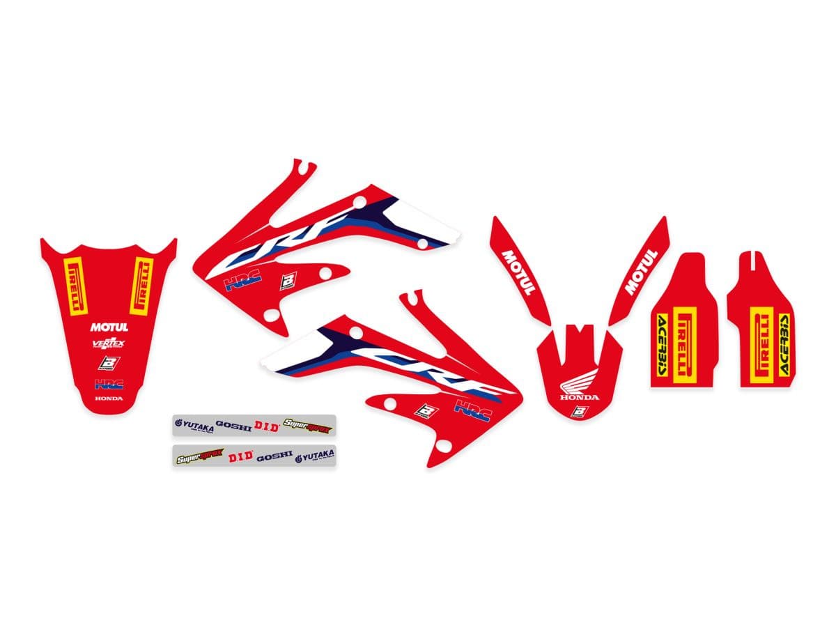 BB-43025894 Complete fairing deco kit with seat cover Blackbird Replica HRC 2019 CRF 250 2004-2009