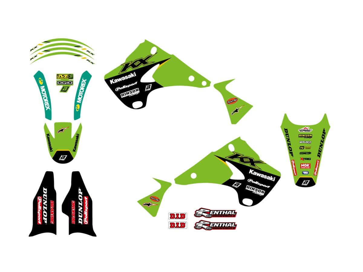 BB-43026676 Kit deco carena Blackbird Replica KRT 2021 KX 125 / 250 2003-2008