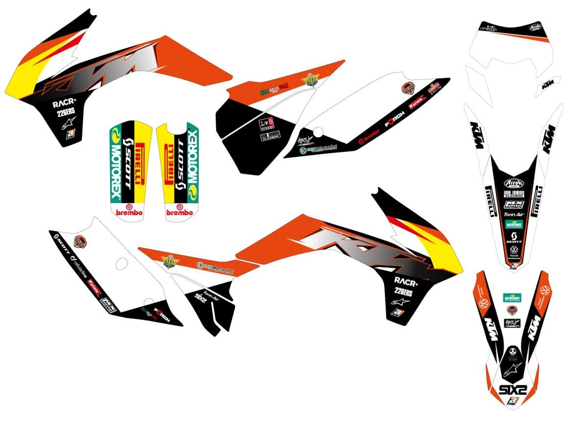 BB-43026683 Blackbird KTM Trophy 2021 fairing deco kit with seat cover SX / EXC 2013-2016