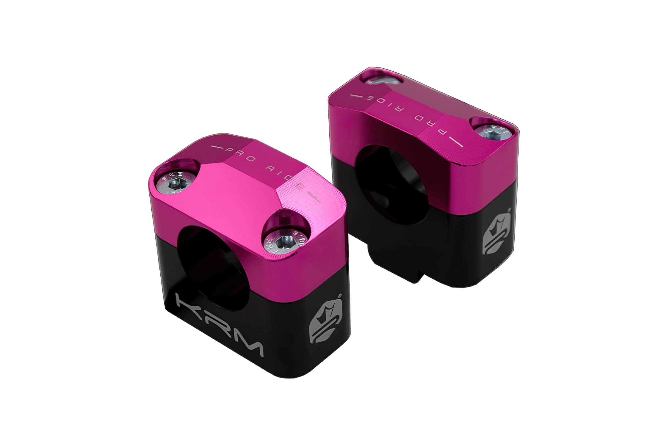 KR468F Fascette manubrio 28mm KRM nero / rosa