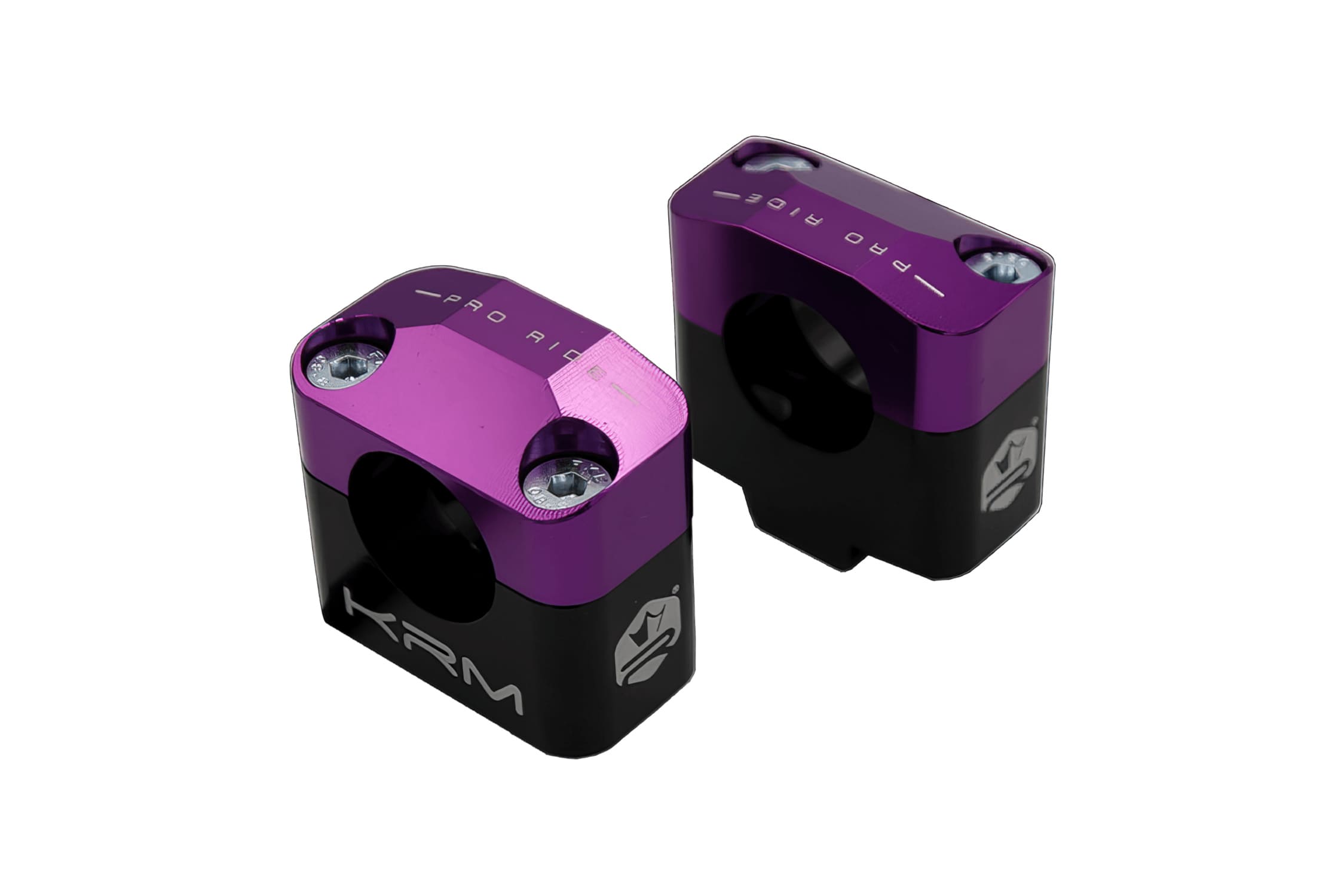 KR470F Fascette manubrio 28mm KRM nero / viola