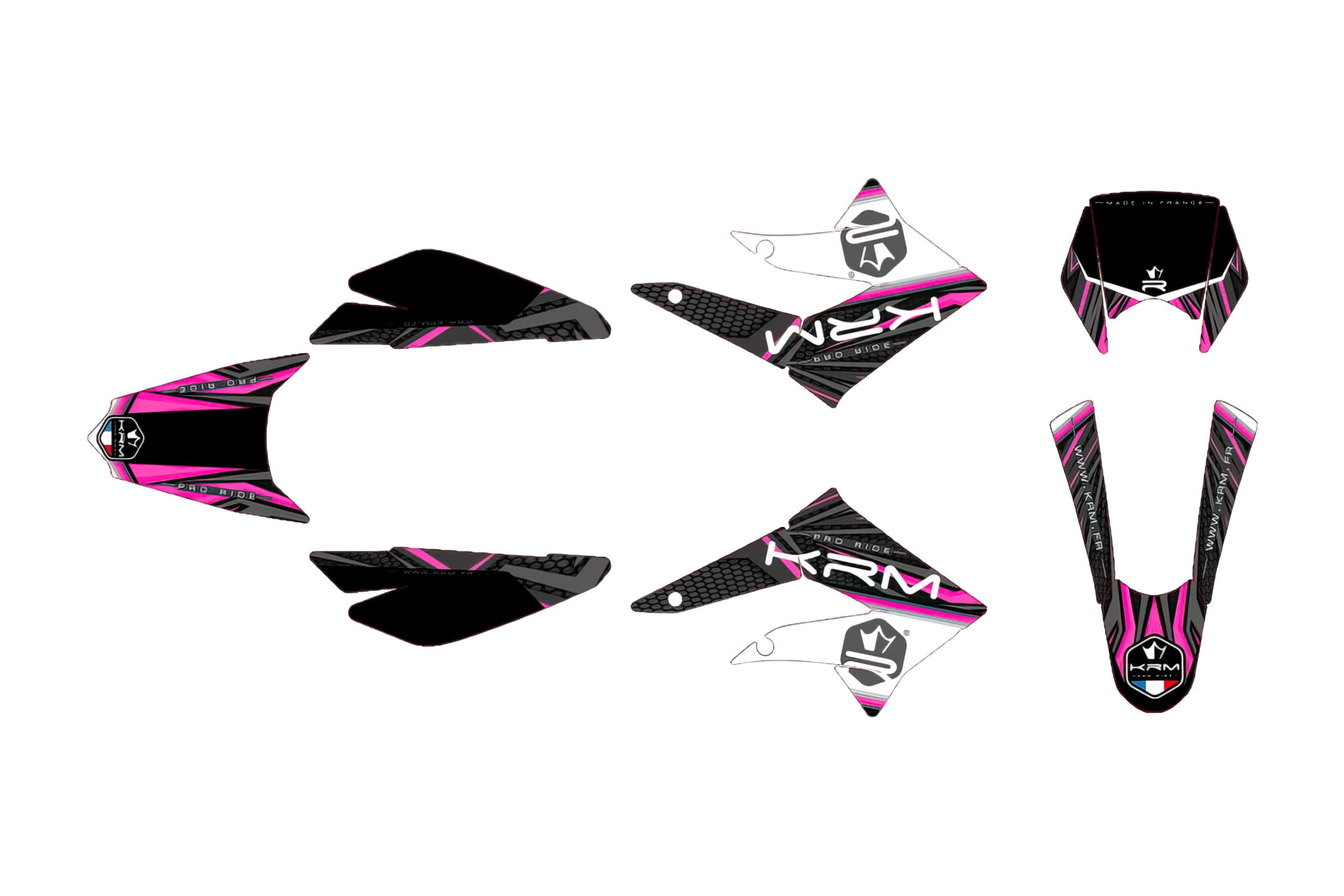 KR552F Kit deco carena KRM rosa Derbi X-treme 2011 - 2017