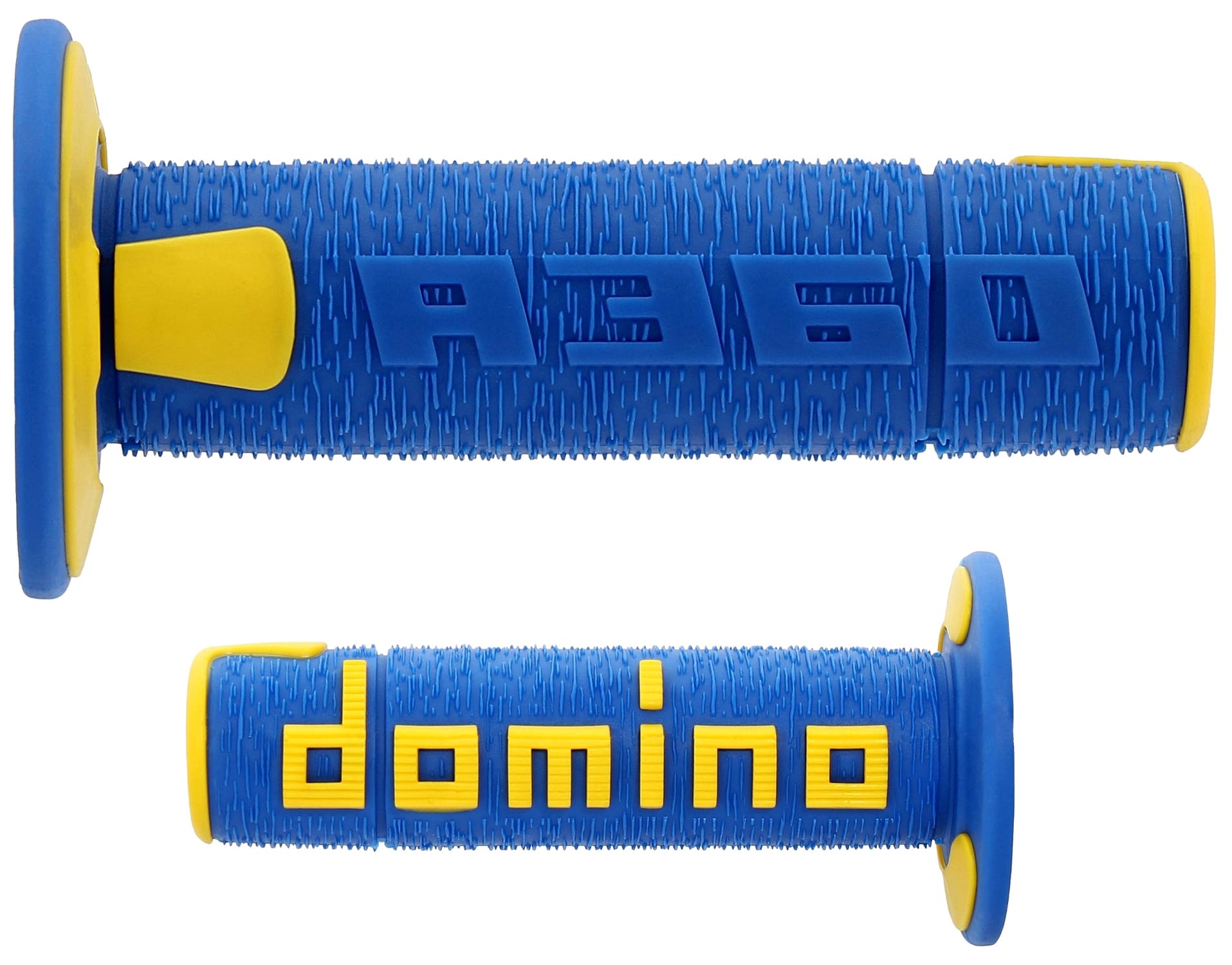 DOM4847A7 Manopole Off Road Domino A360 blu / giallo