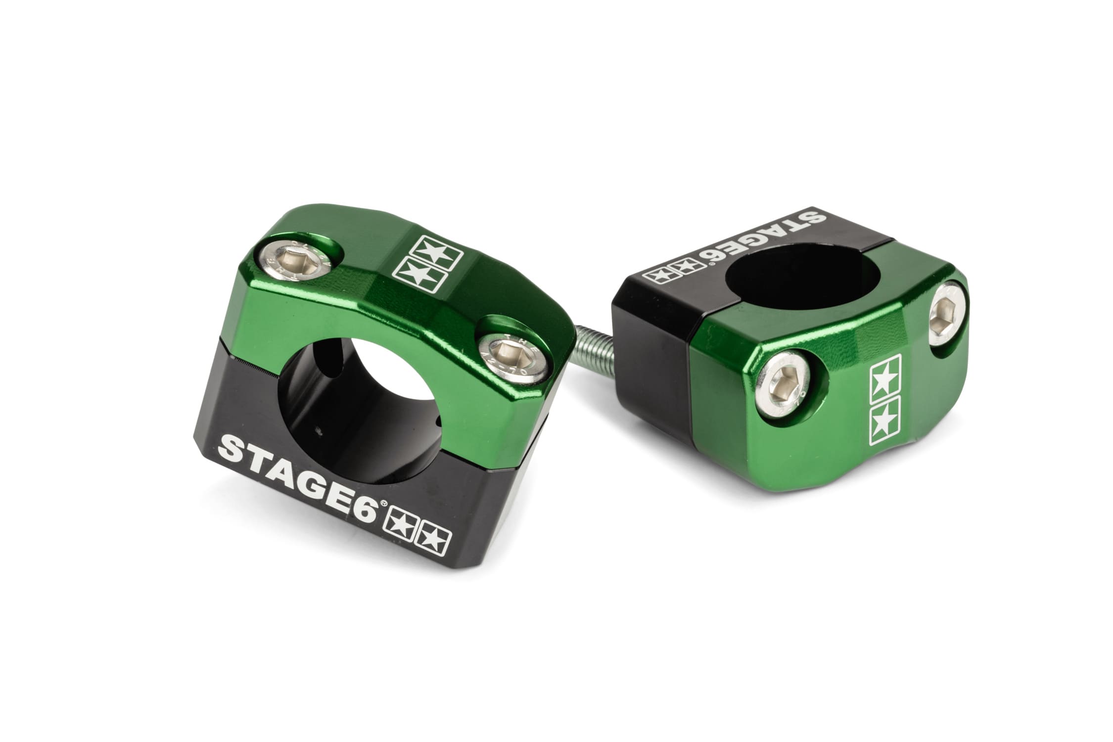 S6-196010/GR Supporti / Fascette Manubrio Stage6 28,6mm verde