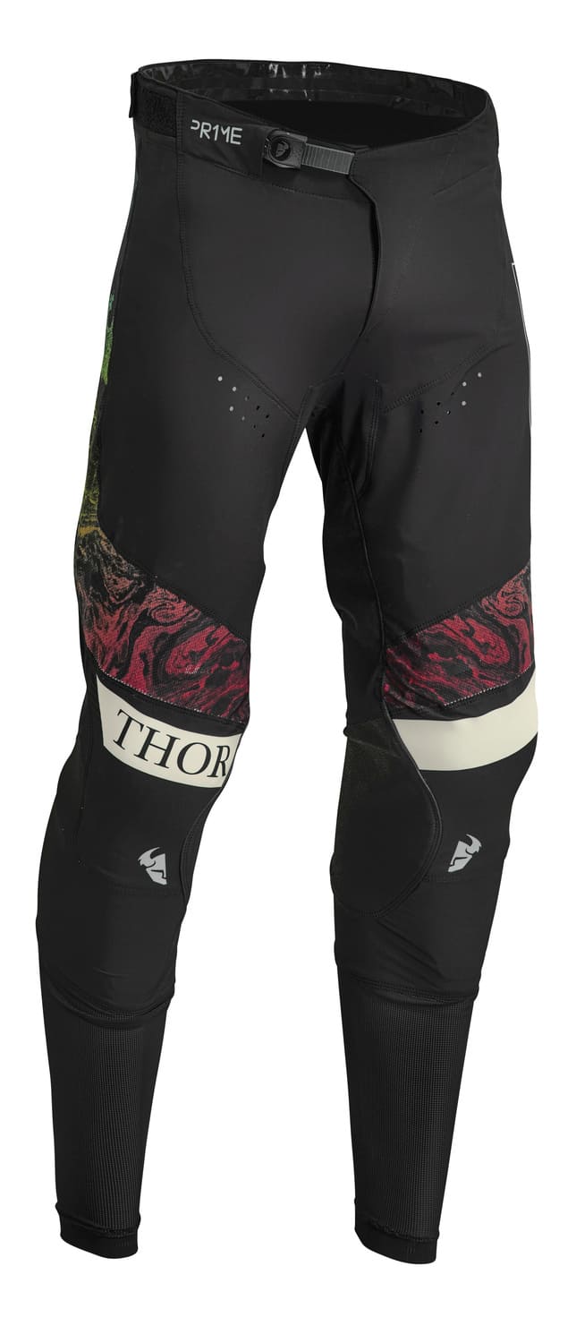 TH290110138 Pantaloni cross Thor Prime Melter nero / bianco 40