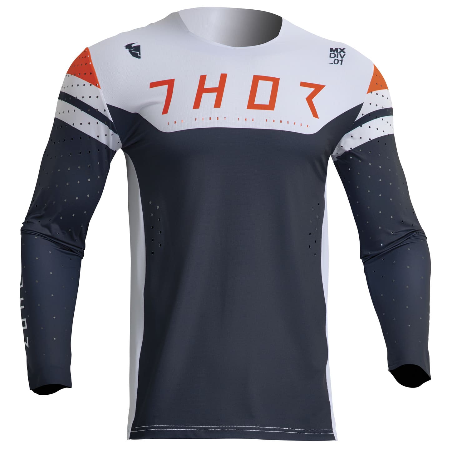 TH29107016 Thor Prime Rival Cross Jersey Dark Blue / Grey 2X