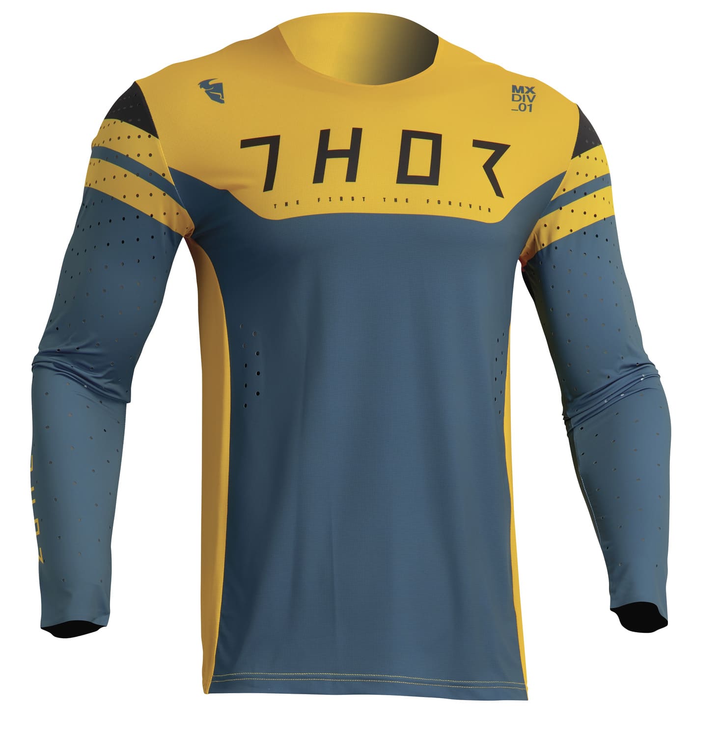 TH29107031 Maglia cross Thor Prime Rival blu turchese / giallo 2X