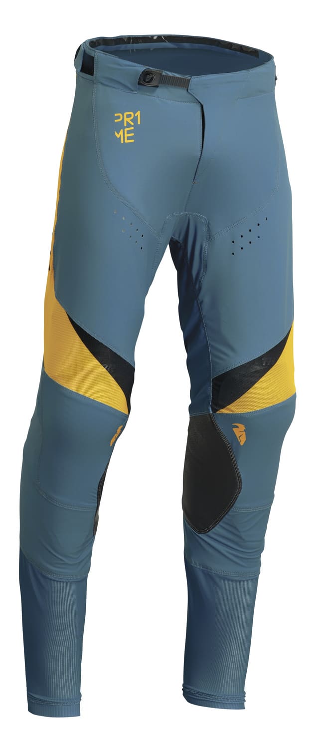 TH290110173 Pantaloni cross Thor Prime Rival blu turchese / giallo 40