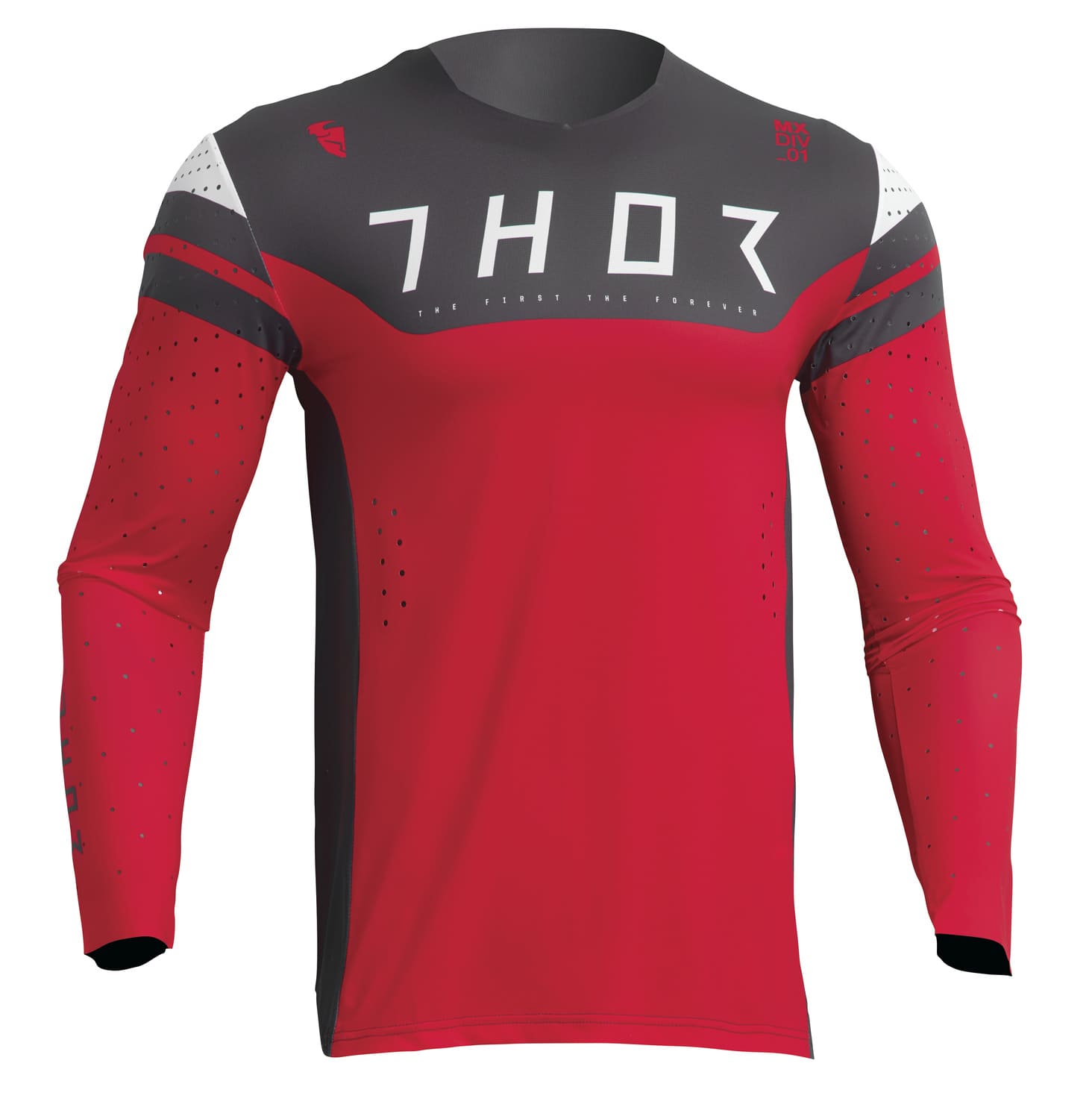 TH29107021 Thor Prime Rival Cross Jersey Red / Anthracite 2X