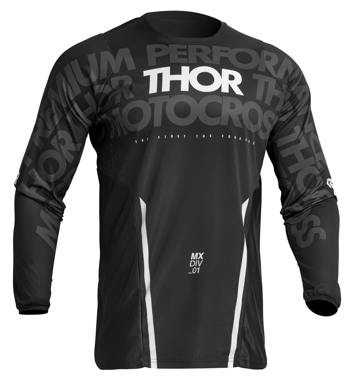 TH29107102 Maglia cross Thor Pulse Mono nero / bianco 3X