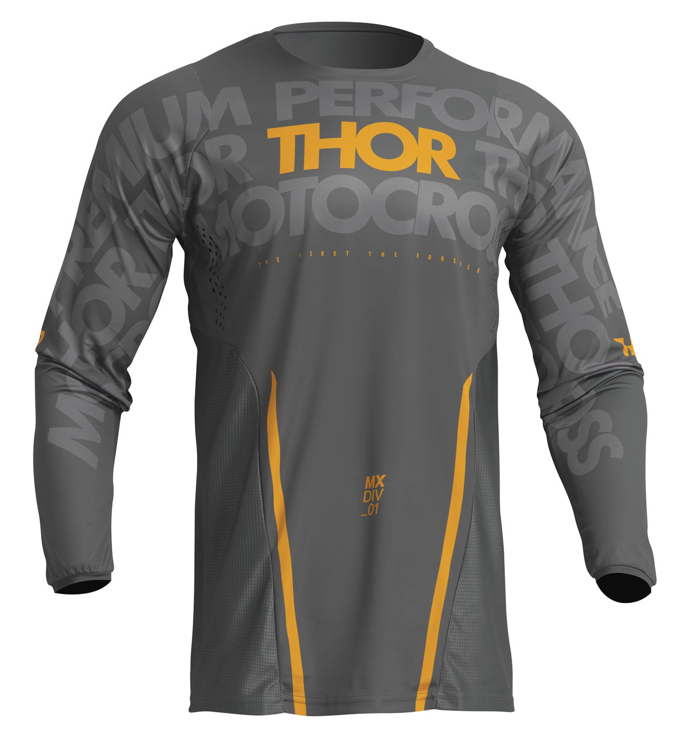 TH29107108 Maglia cross Thor Pulse Mono grigio / giallo 3X