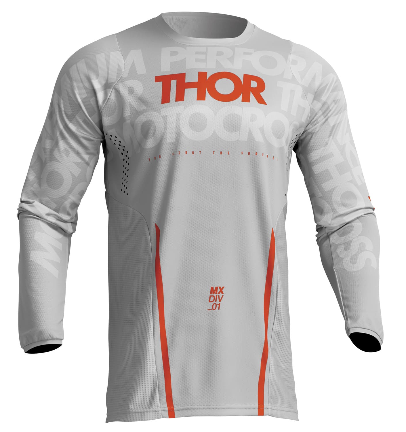 TH29107114 Maglia cross Thor Pulse Mono grigio / arancione 3X